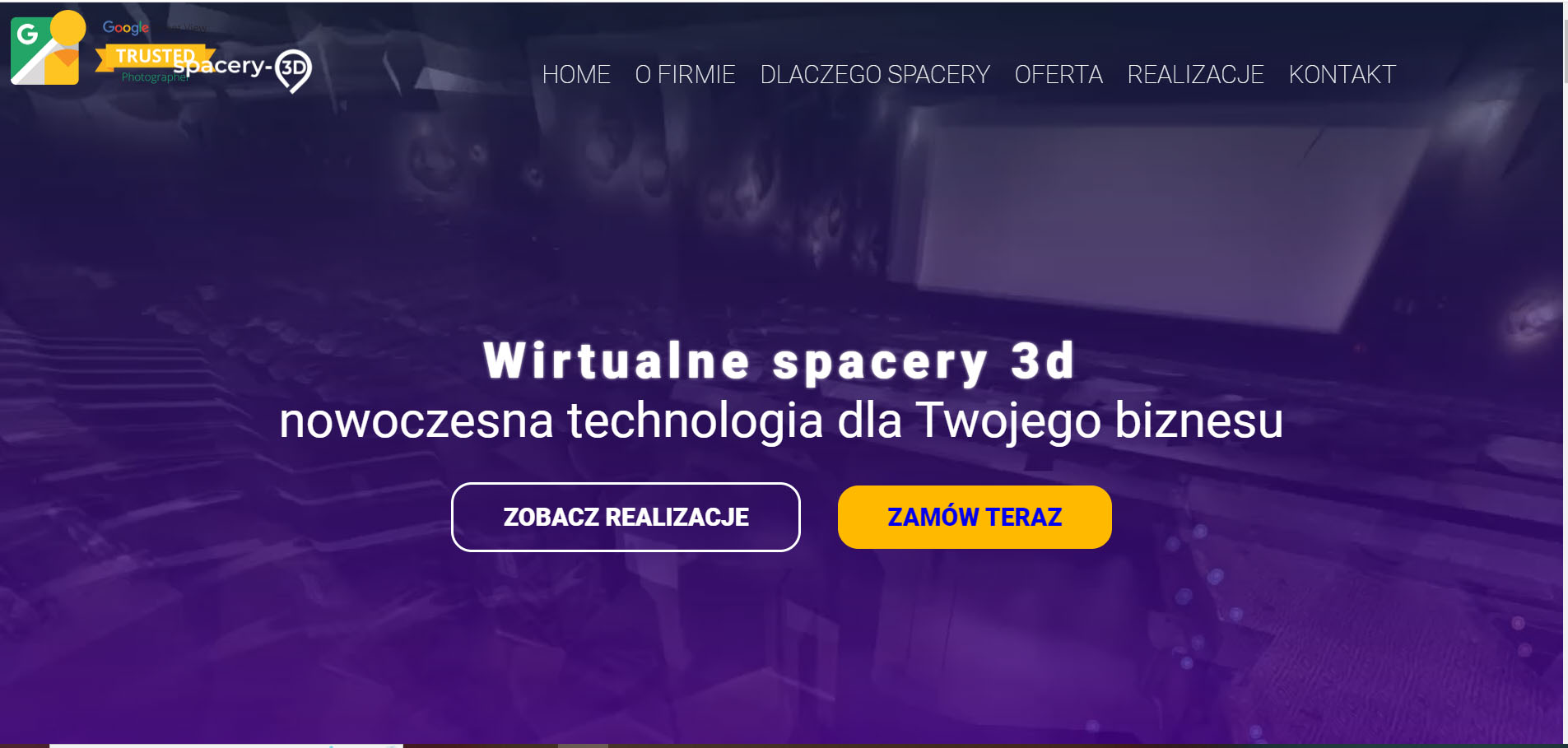Spacery 3D – Strona internetowa